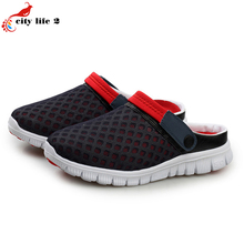Breathable Sandals Men Clogs 2015 Summer Slides Fashion Male Hole Shoes Couples Slipper