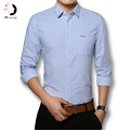 Hot Sale 2016 New Arrival Autumn Brand Dress Men Shirt Long Sleeve Male Business Casual Shirt