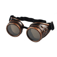 Unisex Gothic Vintage Victorian Style Steampunk Goggles Welding Punk Gothic Glasses Cosplay 4Colors Free Shipping