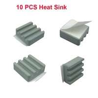 10 PCS Raspberry Pi 3 Heat Sink Ceramic CPU Cooling Heat Sink For Orange Pi / Raspberry Pi 2 B/B+ With Tracking Numer