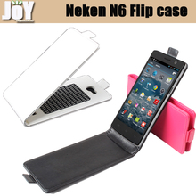 Free shipping New 2014 mobile phone case & bag PU leather cover Neken N6 Flip case mobile phone accessories three colors