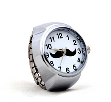 Free shipping 2014 new ring watch Finger Ring Watch with stretchable Steel watchbands Elastic Quartz