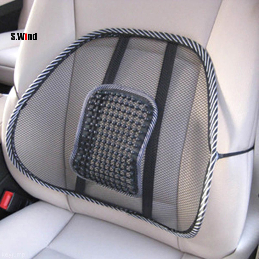 Image of Mesh Lumbar Back Brace Support Office Home Car Seat Chair Cushion Cool Free Shipping