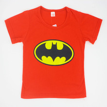 2015 Children T Shirt Batman Cotton Short Sleeve T Shirts For Boys Cartoon Print Boys Tee