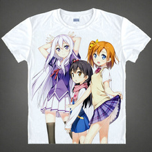 Sakurasou T-shirts Pet kawaii Japanese Anime t shirt Manga Shirt Cute Cartoon shiina mashiro Cosplay shirts 37179321488 tee 536