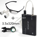 2016 Hot sale 3 5x320mm Dentist Dental Surgical Medical Binocular Loupes magnifying glass Portable LED headlight