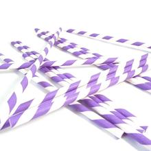 Wholesale price Paper Party Striped Straws