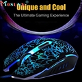 Good sale Professional Mouse Colorful Backlight 4000DPI Optical Wired Gaming Mouse Mice Optical USB 2 0