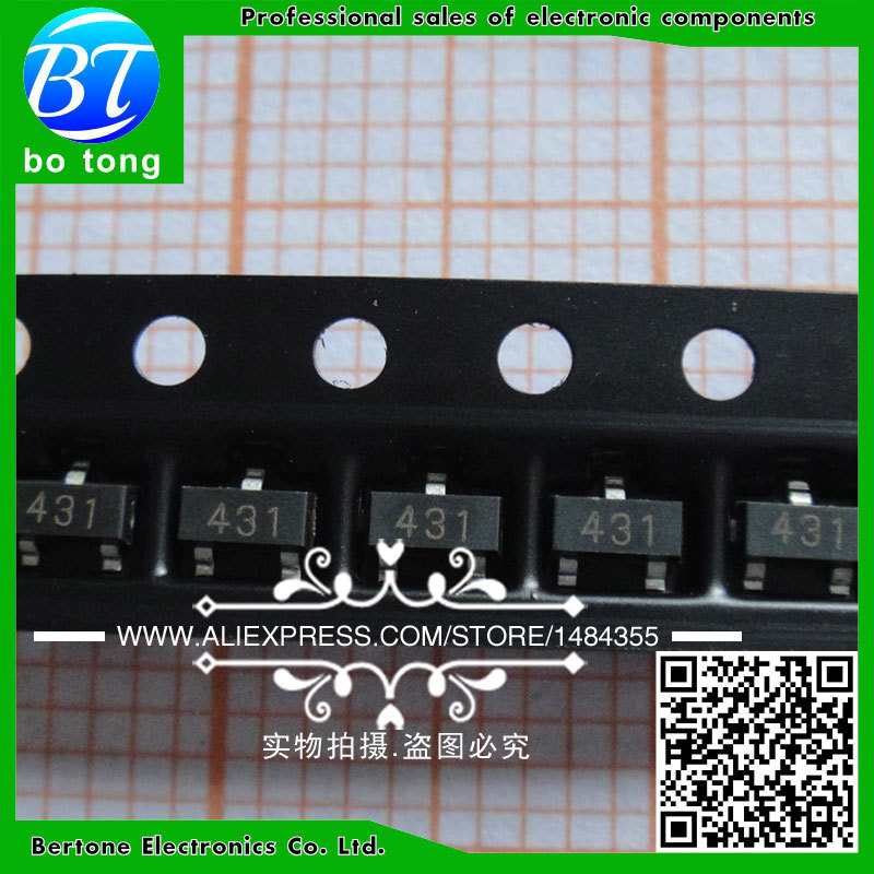 Купить 100pcs/lot smd tl431a tl431 431 sot-23 smd транзистор в интернет ...