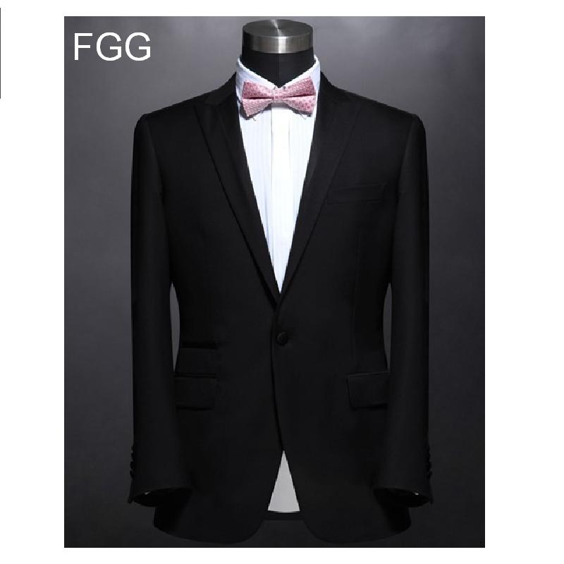 Size 44-54 Bridegroom Mens Tuxedo Suits Wedding Slim Fit Black (Blazers+Pants ) Men Business Suits Terno Masculino Casamento