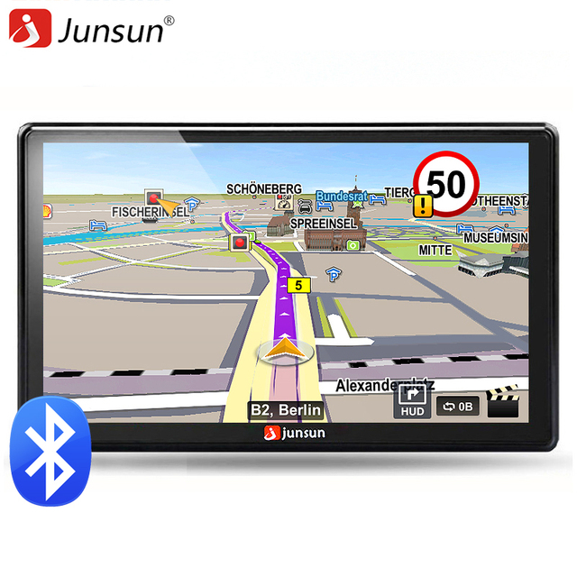 Junsun 7 дюймов HD gps-навигации автомобильный FM 8 ГБ / 256 мБ DDR / 800 мГц 2016 карта бесплатное обновление россия навител системный блок