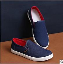 2016 lazy person shoes new spring and autumn Men’s canvas shoes Don’t lace belt cover mouth Men loafers Casual