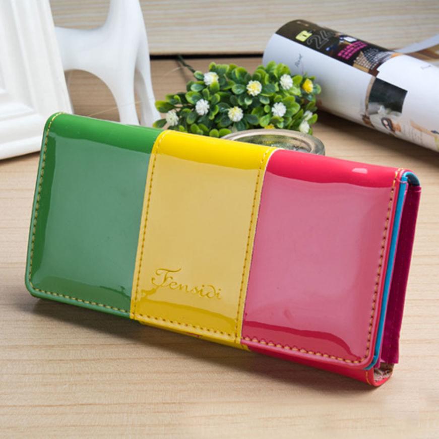 Image of 2015 New Arrival Women's Wallet Solid Fresh Mobile Phone Long Female Wallets Portable Change Women Coin Purse cartera mujer