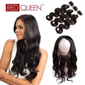 Brazilian Body Wave Virgin Hair 2 3 Bundles With 360 Lace Frontal 22 4 2 Natural