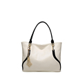 White Colors Women Messengers Handbags Solid PU Leather Totes Soft material Top handle Bag Ladies Travel