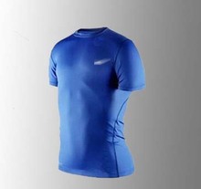 Free shipping Quick-drying tights basketball football tights por high elastic sweat gym resilient exercise T-shirts