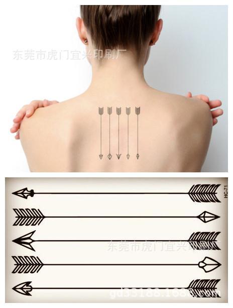 Image of Body Art waterproof temporary tattoos for men women 3d sex products arrow design flash tattoo sticker Free Shipping HC-071