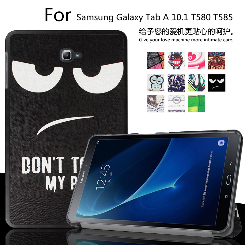  Samsung Galaxy Tab 10.1 T585 T580 T580N  funda    PU     Shell +  + 