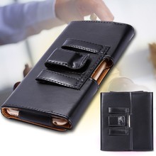Universal Belt Clip Leather Case For iPhone 6 4.7 inch For iPhone 5 5S 4 4S Classic Cool Black PU Wallet Leisure Cellphone Cover
