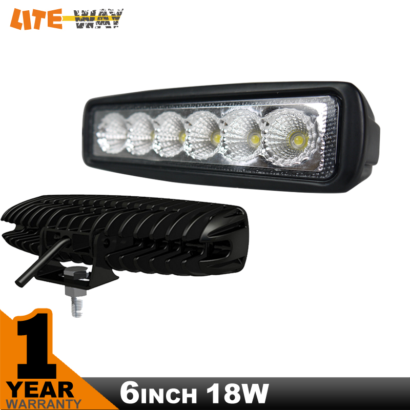 6INCH 18W MINI LED BAR 12V LED WORK LIGHT SPOT FLOOD FOG LAMP FOR OFF ROAD BOAT TRUCK ATV 4x4 LED DR