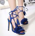 2016 New Sexy shoes Woman Designer High Heels Woman tassel high dress sandals Women Pumps Sapatos