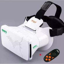 RITECH III RIEM3 VR Virtual Reality 3D Glasses Head Mount Cardboard Mobile 3 D Movie + Phone Wireless Bluetooth Remote Control