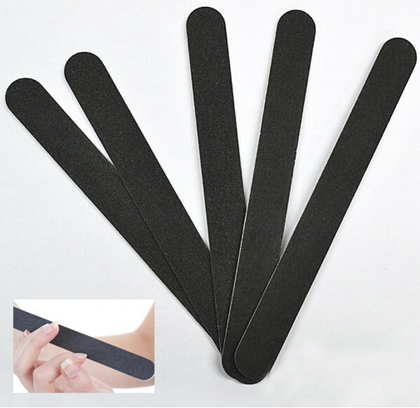 Image of 10PCS Black Nail Art Styling Tools Sanding Nail File Buffer For Salon Manicure UV Gel Polisher Nail Files Polish Tool NA429
