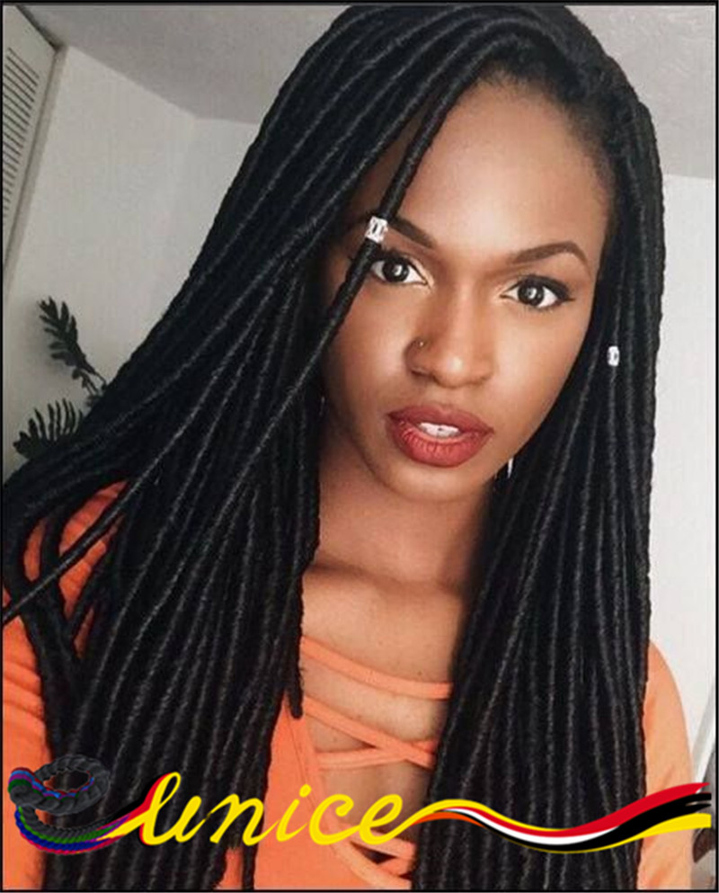 Dread verrouillage Crochet Tresses Cheveux Faux Dredlocks Style Synthétique La Havane Faux Locs Coiffures Tresses Livraison Grat.