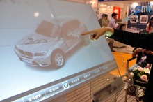 60 inch 2 points Interactive Transparent Touch Foil,usb touch foil film,touch film through glass window 16:9 format