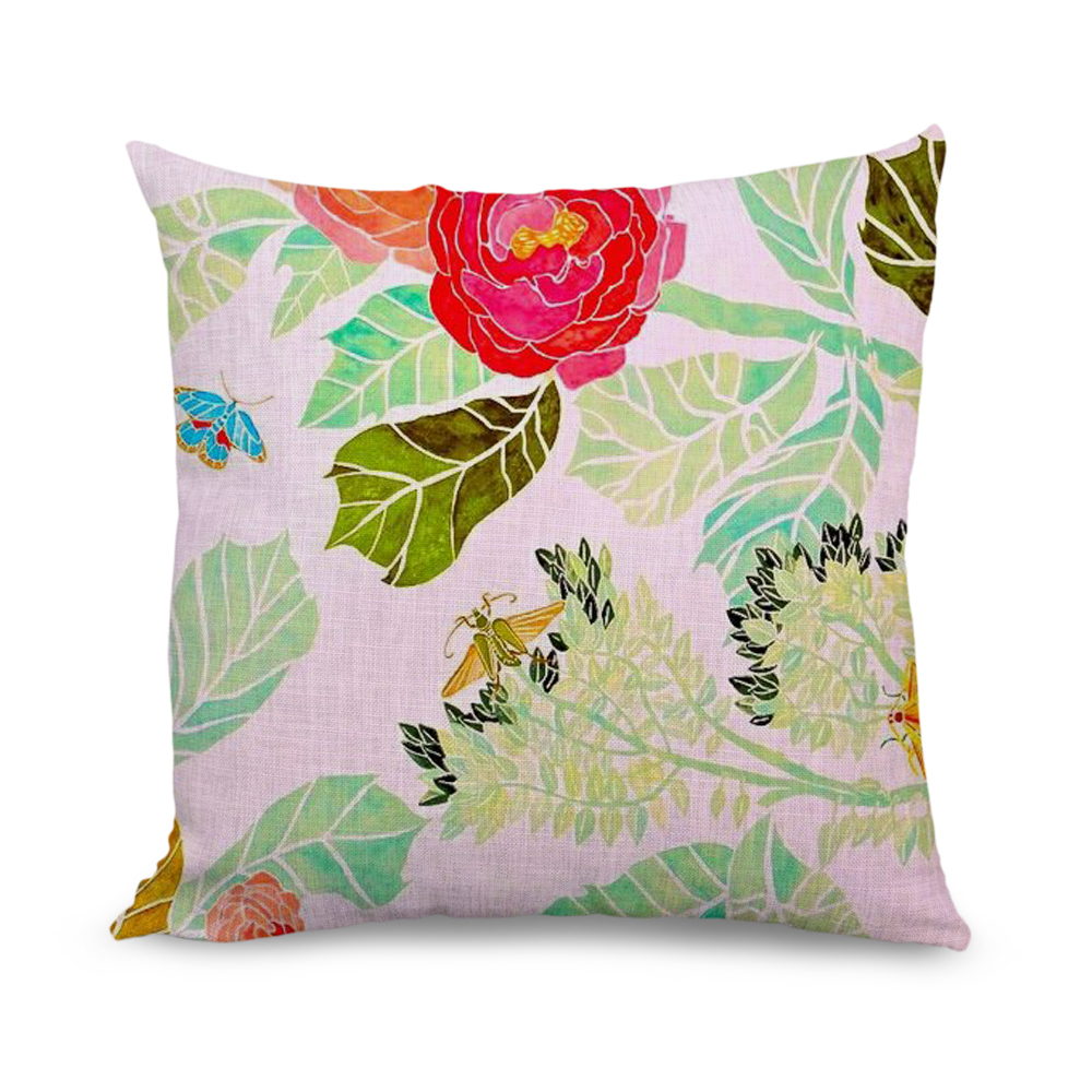 Aliexpress.com : Buy Wholesale 18x18 inch Butterfly and Flower Print Throw Pillow Covers Sofa ...