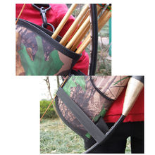 OneTigris Portable Camo Archery Arrow Quiver Holder Bow BACK SIDE QUIVER Shoulder Bag Pouch Bow Arrow