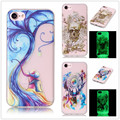 For Coque iPhone 7 Case Silicone Transparent Luminous Phone Case Apple iphone 7 Cover Silicone Cute