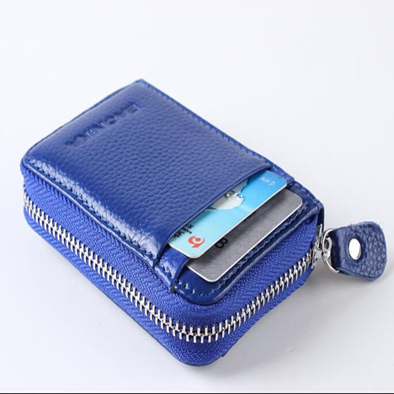 2015 New Brand Small Wallet Genuine Leather Credit Card Holder Zipper Coin Purse Travel Wallet ...