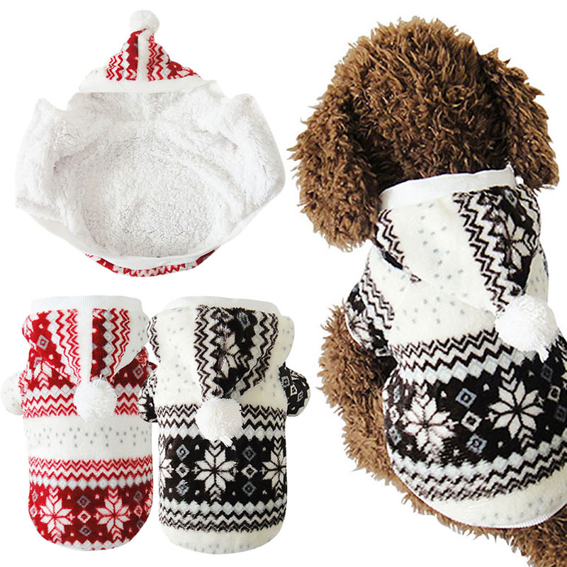 Image of Hot Soft Winter Warm Pet Dog Clothes Snowflake Dos Costume Clothing Jacket Teddy Hoodie Coat ropa para perros FEN#