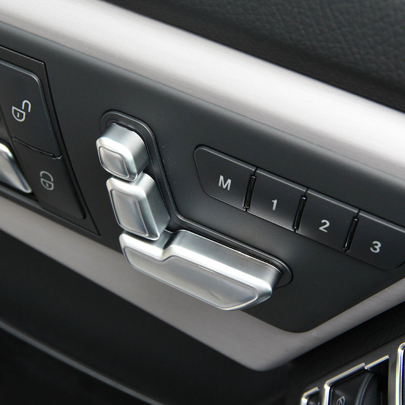 Abs Chrome Seat Adjust Button Switch Cover For Mercedes