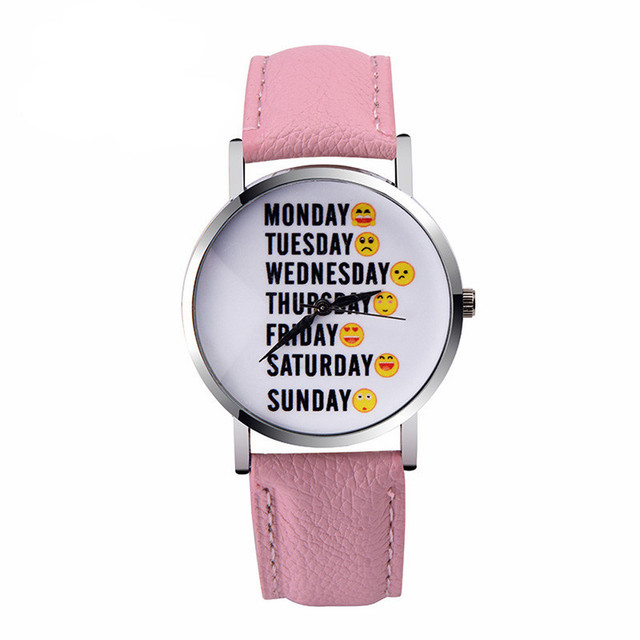 Zegarek damski Emoji Week różne kolory