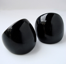 Free Shipping Fashion Ring Handmade Classic Black Murano Glass Rings CollectionBP
