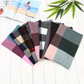 Hot 7Colors Winter Luxury Europe Brand Plaid Cashmere Scarf Elderly Oversized Blanket Long Wool Scarf Warm
