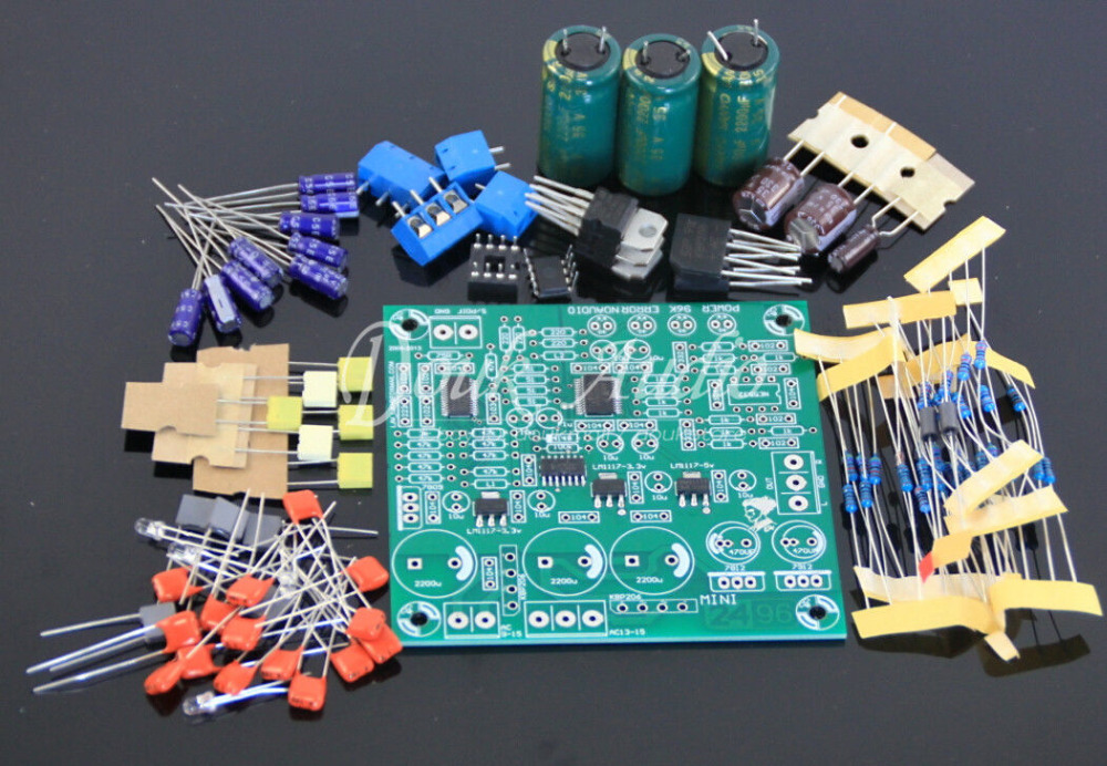 DIY KIT DAC 24/192 CS8416+AK4393+NE5532P chip DAC decoder board for