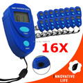 16 pieces x Mini Car Painting Digital Thickness Tester Paint Thickness Meter Epoxy Enamel Coat Coating