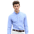 2017 New Arrival Spring Autumn European American Men s Long sleeved Solid Color Shirts With Cultivate