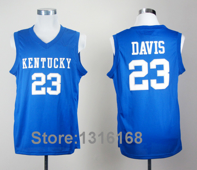 Kentucky Wildcats Anthony Davis 23 Royal Blue College Basketball Jersey.jpg