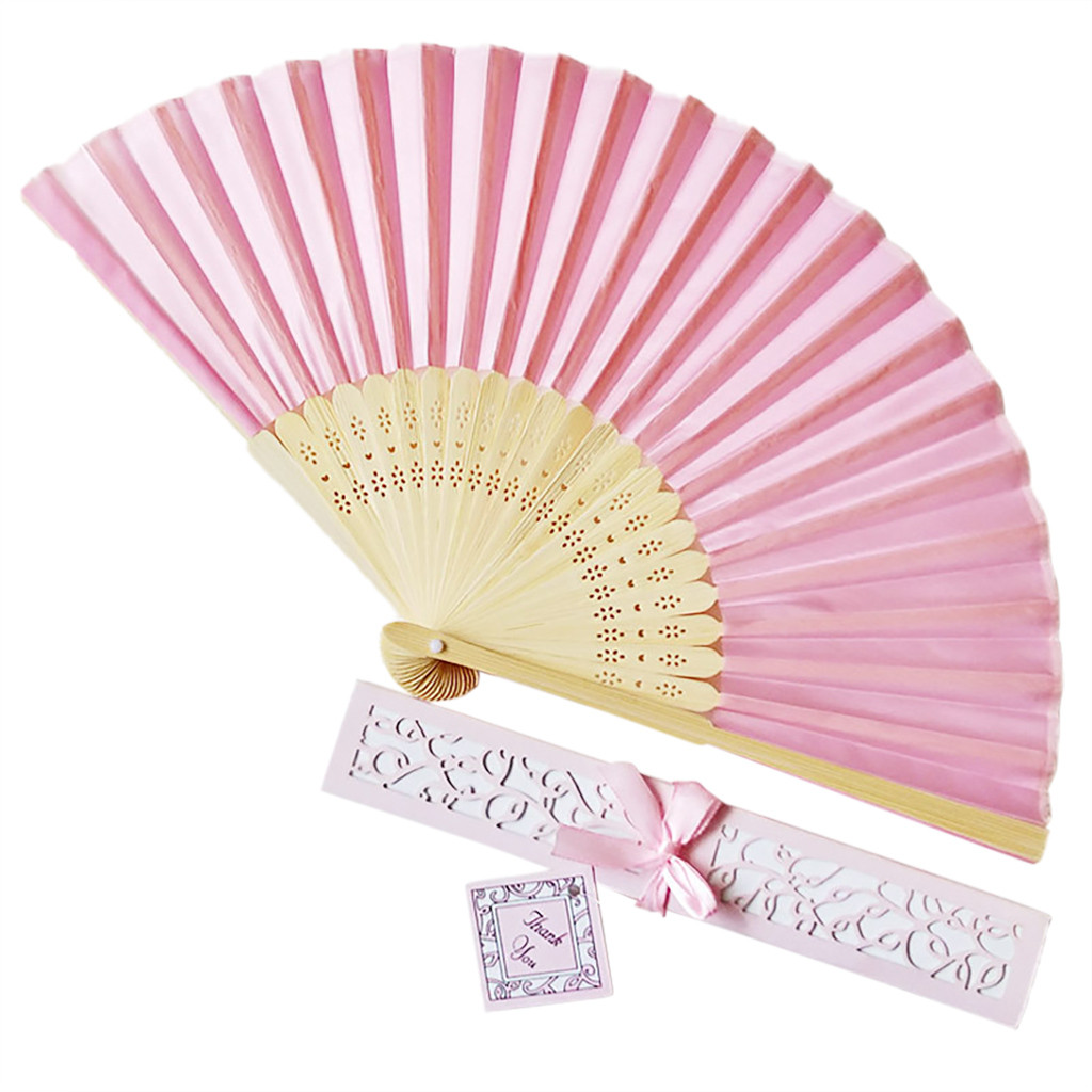 hand fans wedding favors gift box gift fan tray carton coup