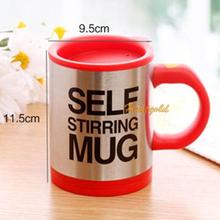 Red 1PC Automatic Electric Lazy Self Stirring Coffee Cup Mugs Electric Tea Dring Mugs