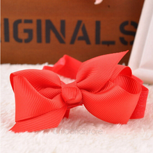Colorful Soft Headband Kid Bow Headband Hairband Newborn Baby Girl Gift photograph props Random Colors