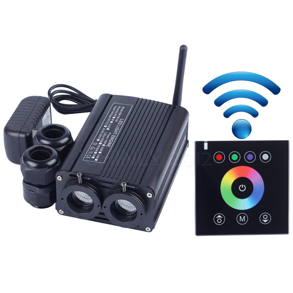 32W RGBW 2.4G wireless wall switch touch controller LED Fiber Optic Engine Driver for all kinds fiber optics