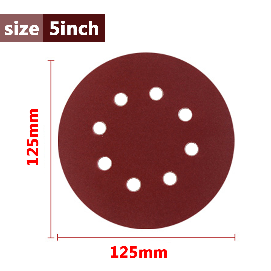 Details about   125mm 5 inch Sanding Discs 40-2000 Grit for Orbital Sander Loop Sandpaper F1 
