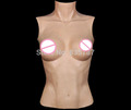 Free Shipping CD TS silicone Tight Dress Crossdresser Pros Fake Breast Silica Gel Bodysuit C D