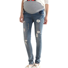 2015 Autumn New Maternity Jeans High Quality Cotton Trousers For Pregnant Women Denim Jeans Plus Size