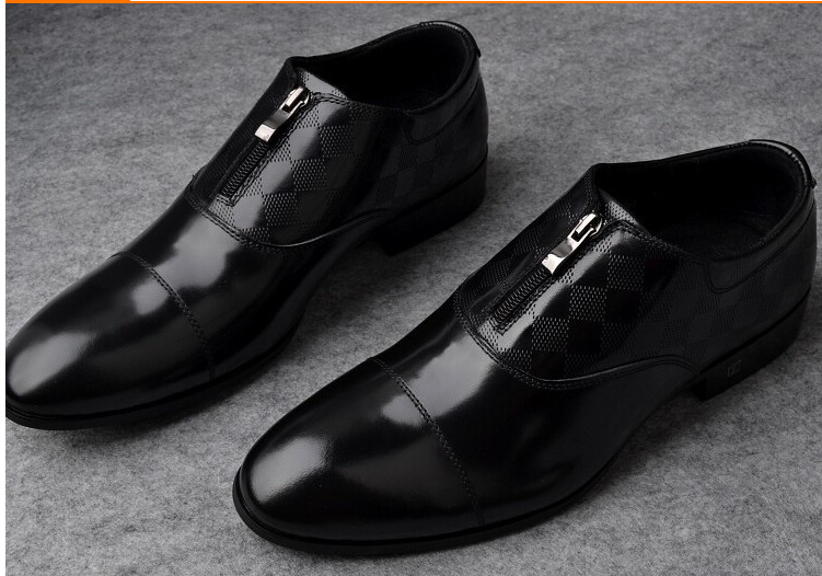 2015 classic men s leather shoes Designer fashion design name brand business leather men s shoesleisure